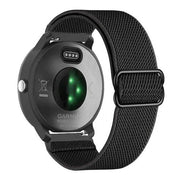 garmin venu 3 soft nylon strap in black
