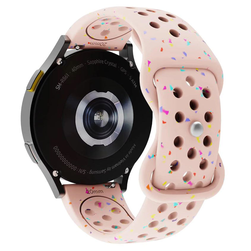 Garmin Venu 4 waterproof silicone watch strap in pink