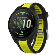 garmin venu silicone watch strap design  in green black 