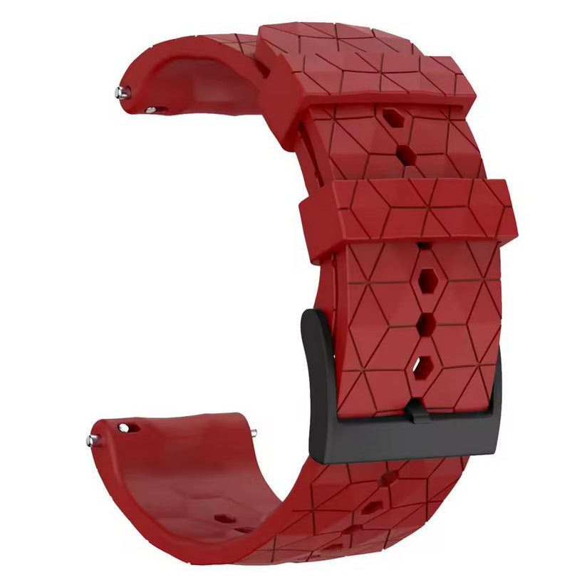 garmin venu x1 diamond pattern band in red