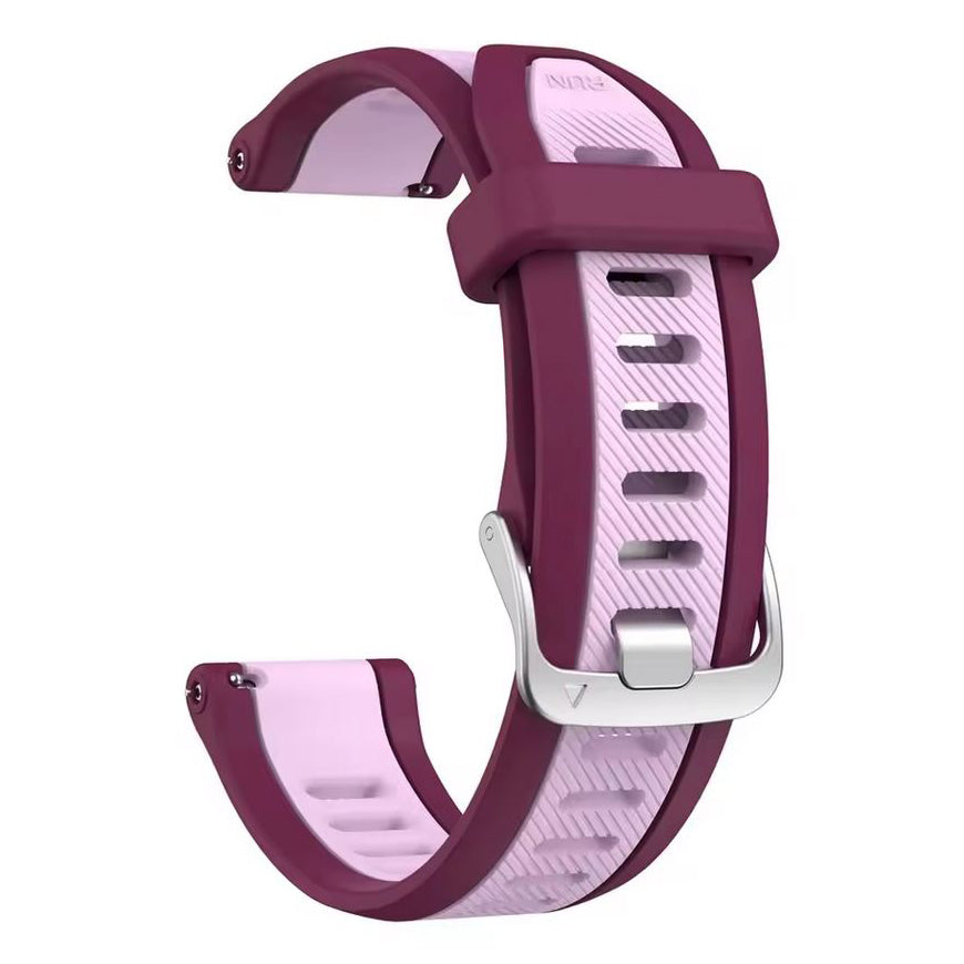 garmin vivoactive 6 silicone band buckle in wine red purple
