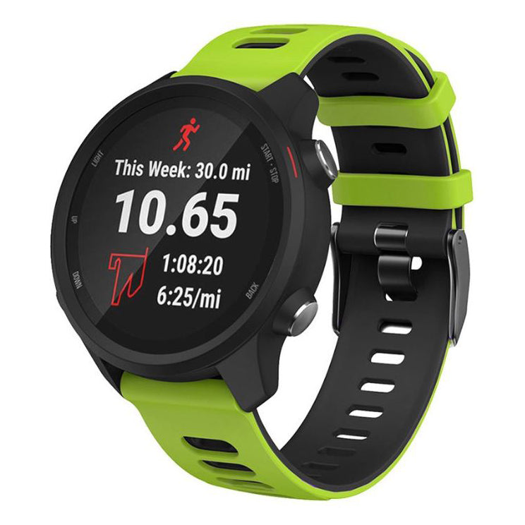 garmin vivomove 3 modern two tone strap in green black
