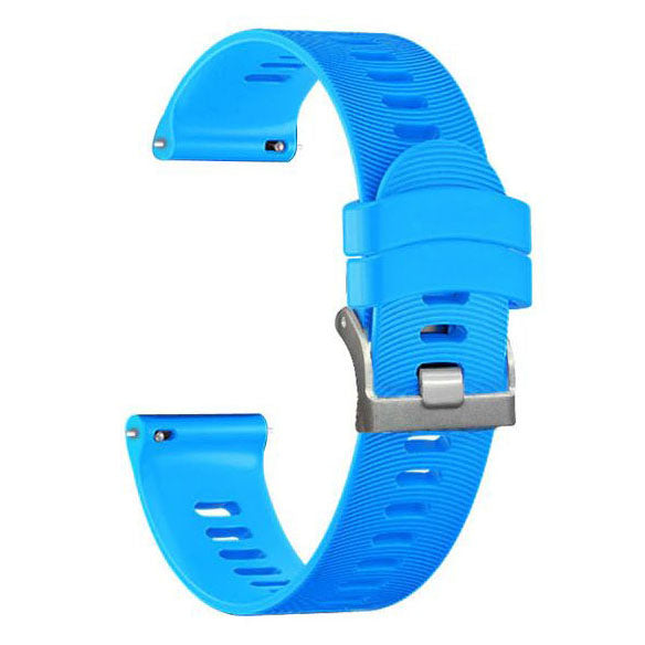 garmin vivomove hr silicone strap textured design in sky blue
