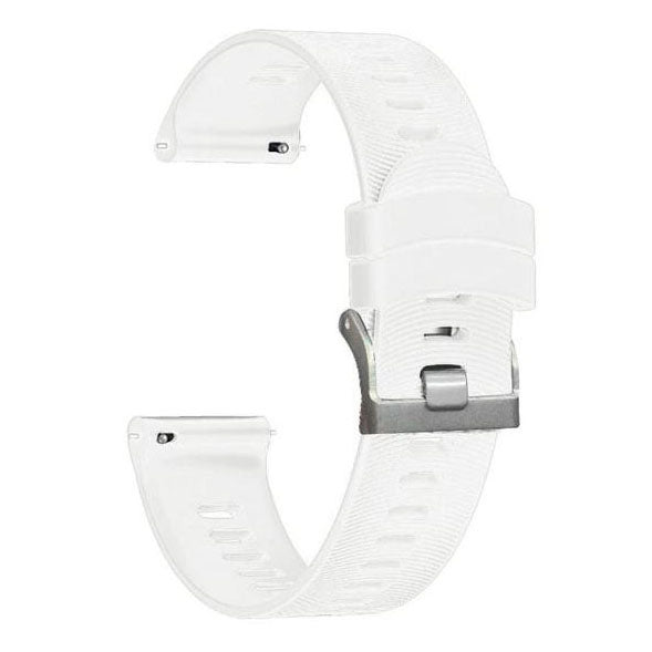 garmin vivomove hr strap textured finish detail in white
