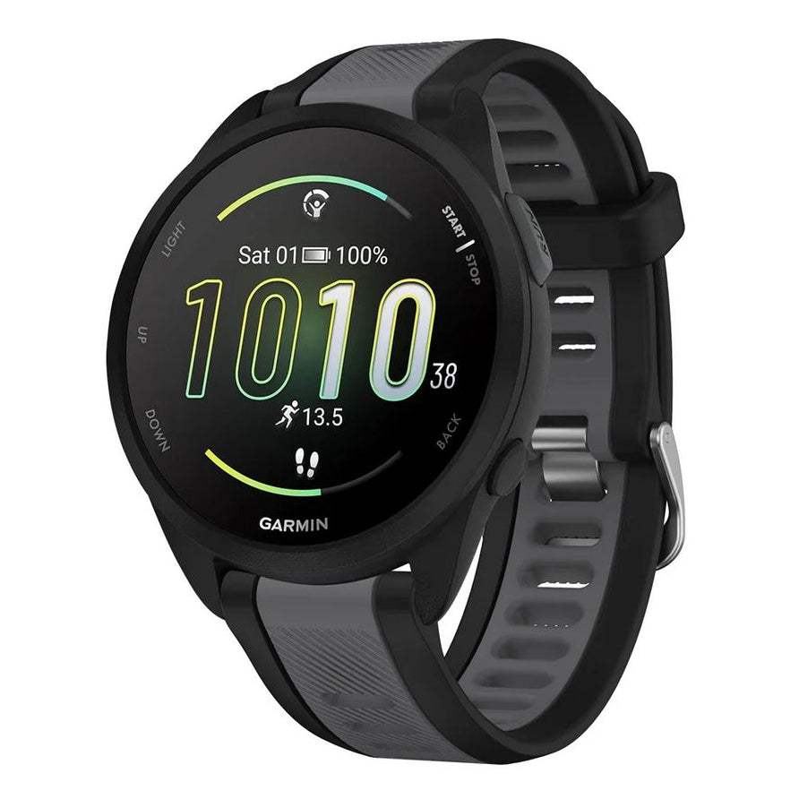 garmin vivomove hr quick release strap silicone in black grey

