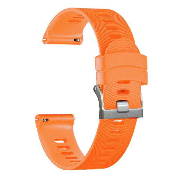 garmin vivomove style band with grooved finish in orange

