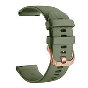 garmin vivomove style silicone replacement strap in army green
