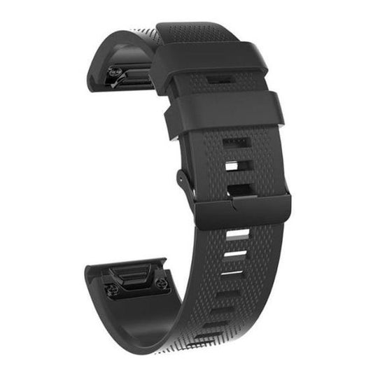 Garmin Fenix 7S Strap Silicone One Size Buckle in black