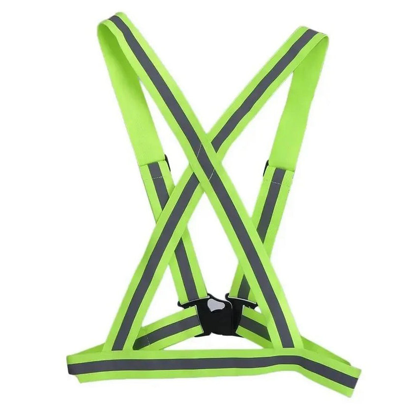 reflective running vest elastic nylon harness