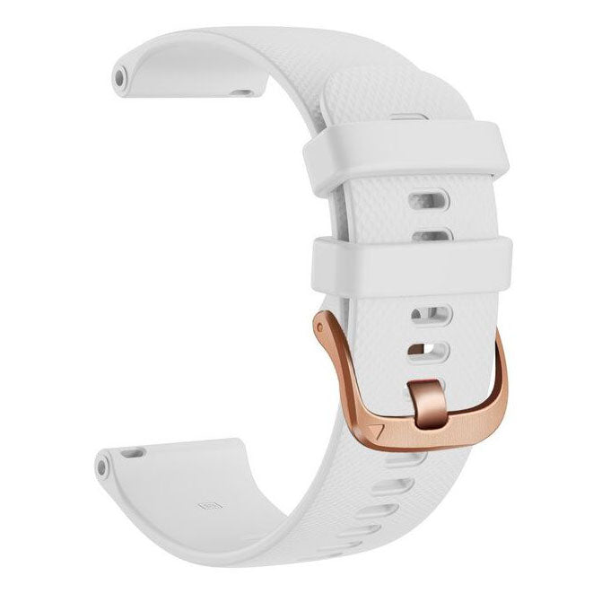huawei watch 2 luxury silicone strap buckle in white
