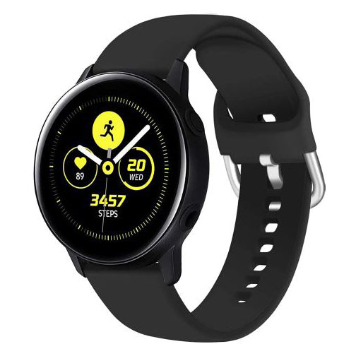 huawei watch 2 soft silicone watch band in black
