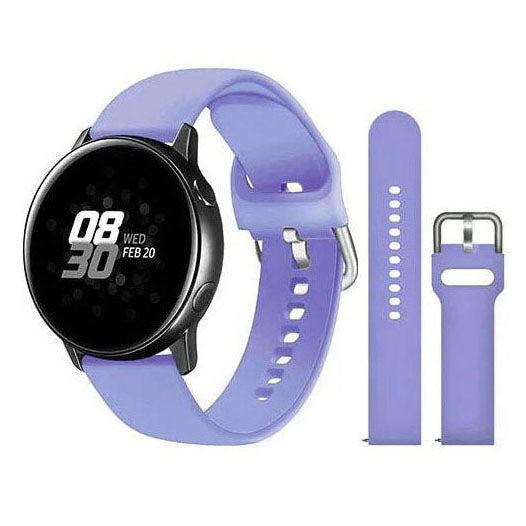 huawei watch 2 quick release strap system in light purple
