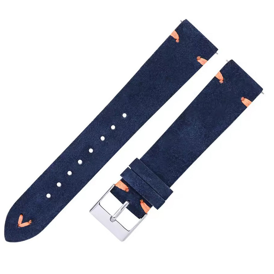 huawei watch gt4 leather smartwatch strap in dark blue