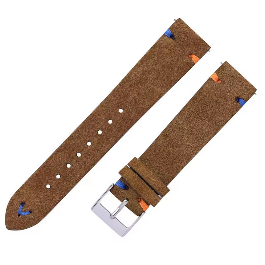 huawei watch gt5 suede leather strap replacement in brown