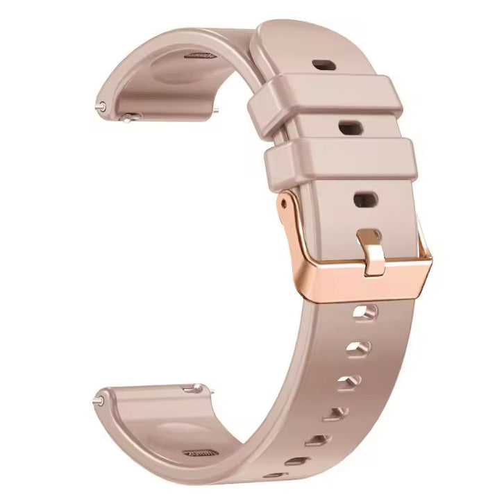 lg watch style silicone replacement strap in apricot