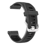 motorola moto 360 silicone band attached in black
