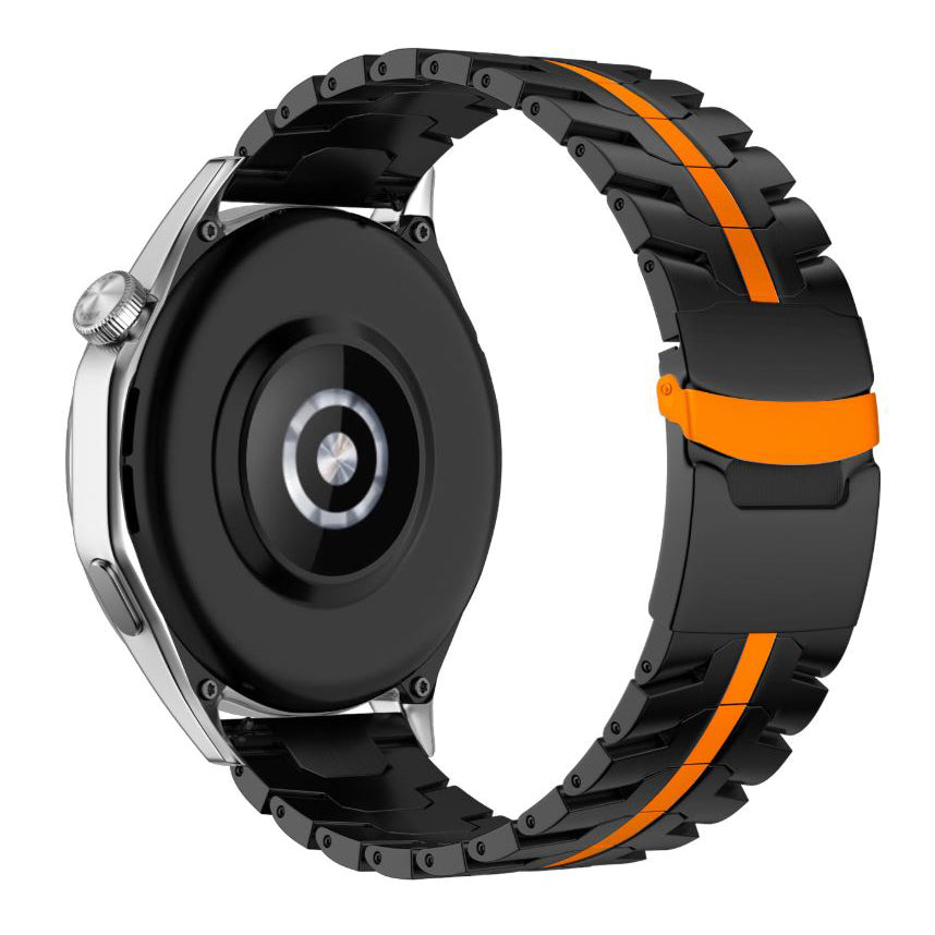 Polar Grit X titanium replacement strap in black orange