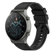 Polar Grit X smooth silicone replacement strap in black