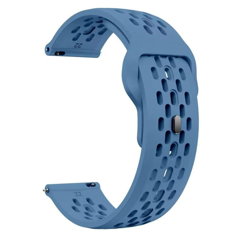 polar grit x breathable watch band secure fit in light blue