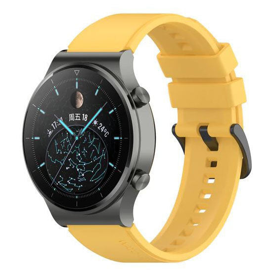 Polar Grit X2 Pro quick release silicone strap in yellow