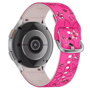 polar ignite 2 floral silicone strap in pink apricot
