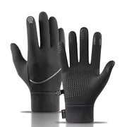 running gloves black full finger style