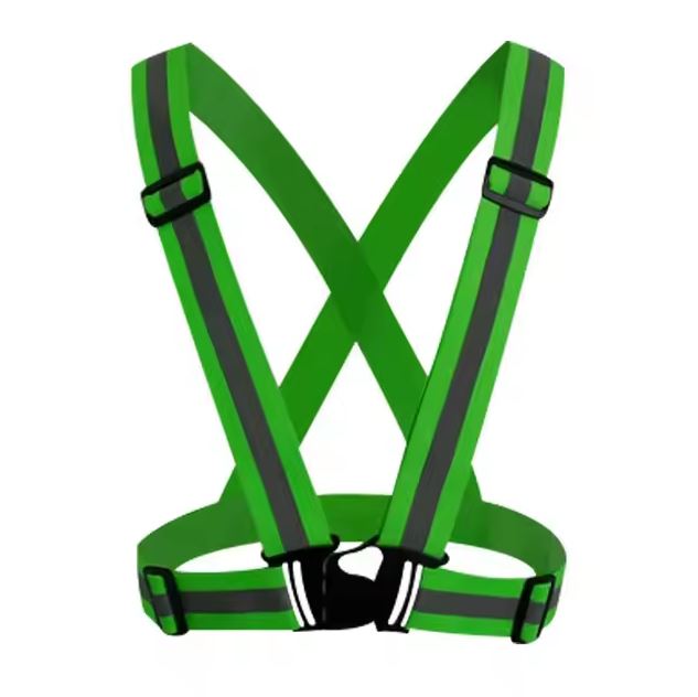 reflective running vest dark green