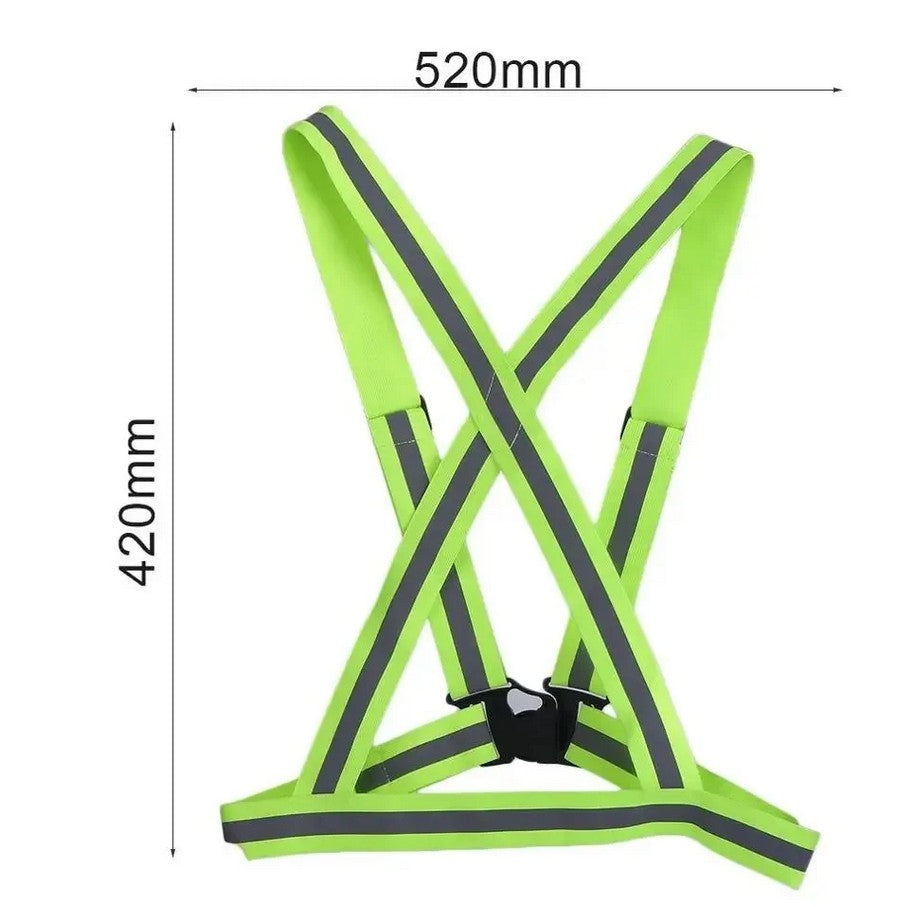 high visibility running vest adjustable size guide