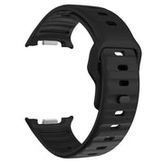 samsung galaxy watch 8 (44mm) ribbed silicone strap design in black