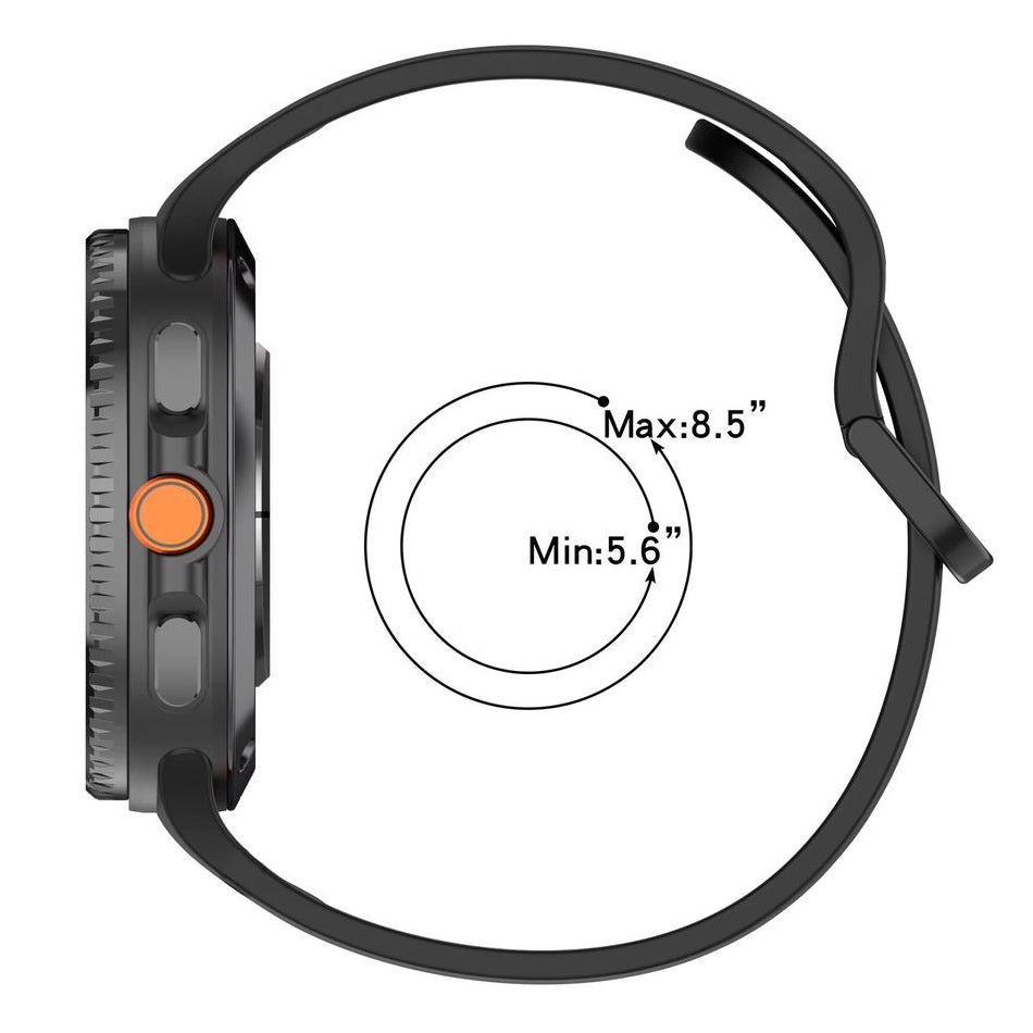 Samsung Galaxy Watch 8 horizontal groove strap size guide