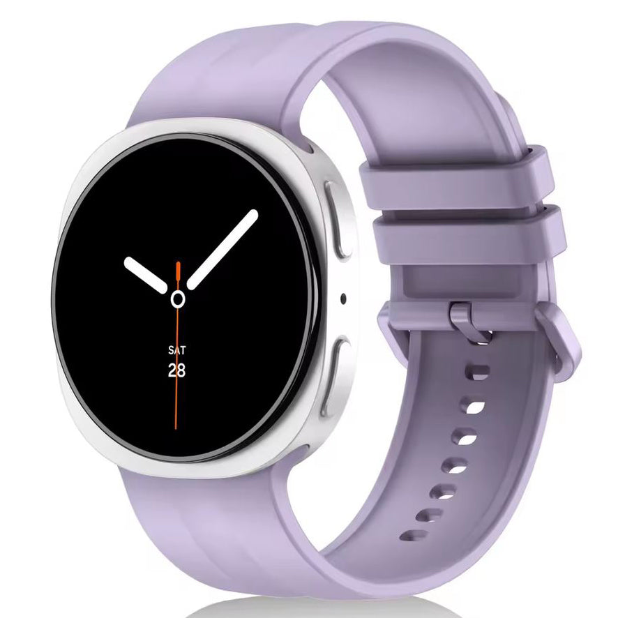 Samsung Galaxy Watch 8 (44mm) smooth replacement wristband in light purple