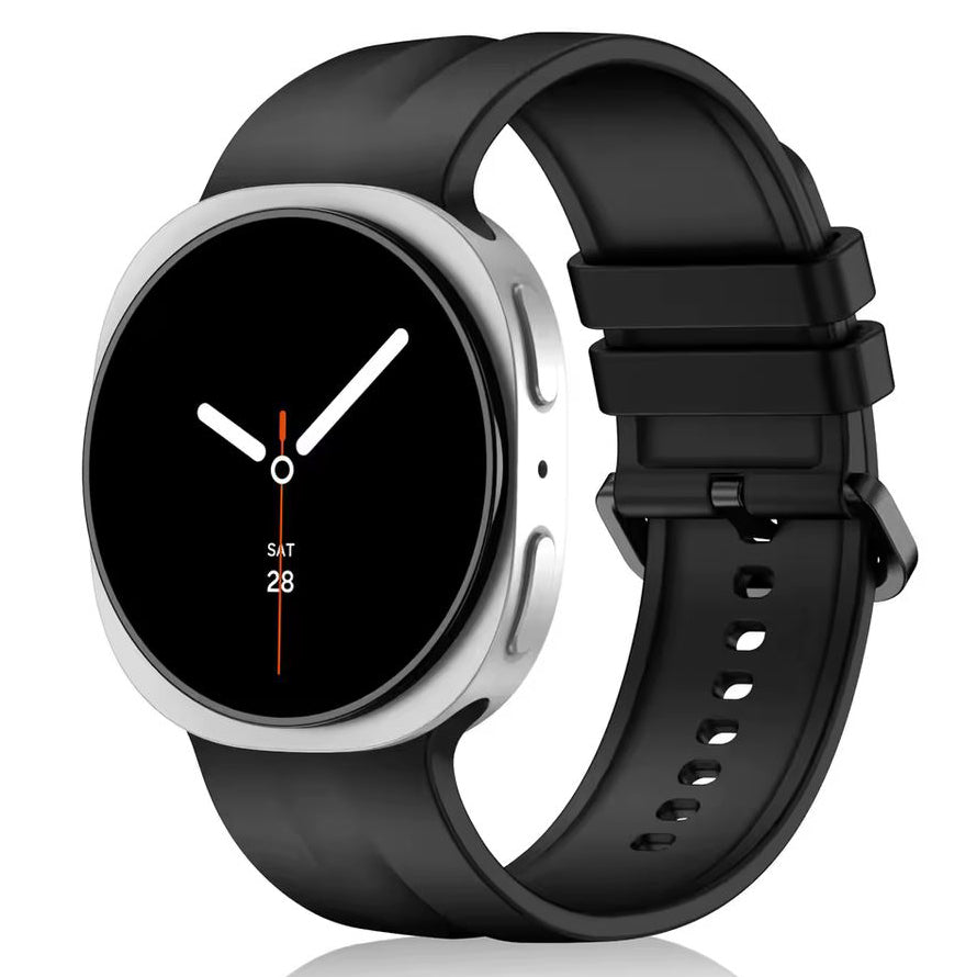 Samsung Galaxy Watch 8 Classic 46mm silicone band in black