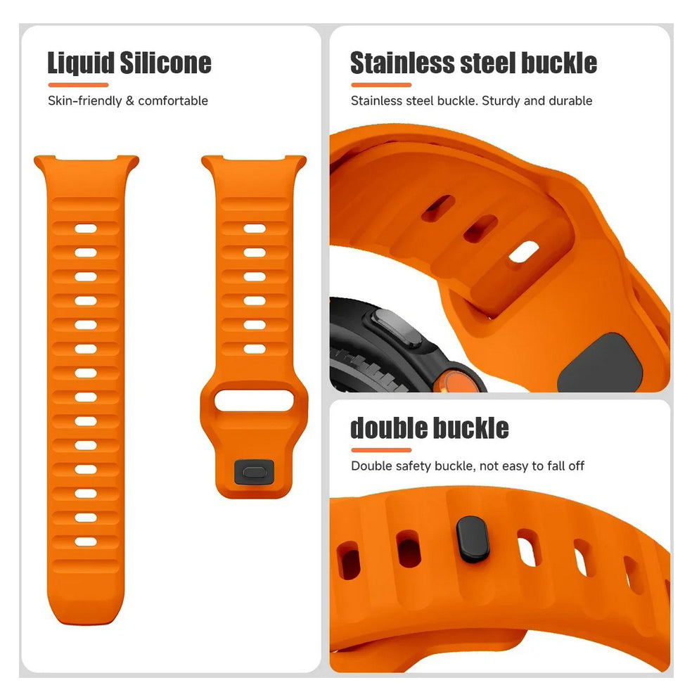 samsung galaxy watch 8 (44mm) silicone smartwatch band