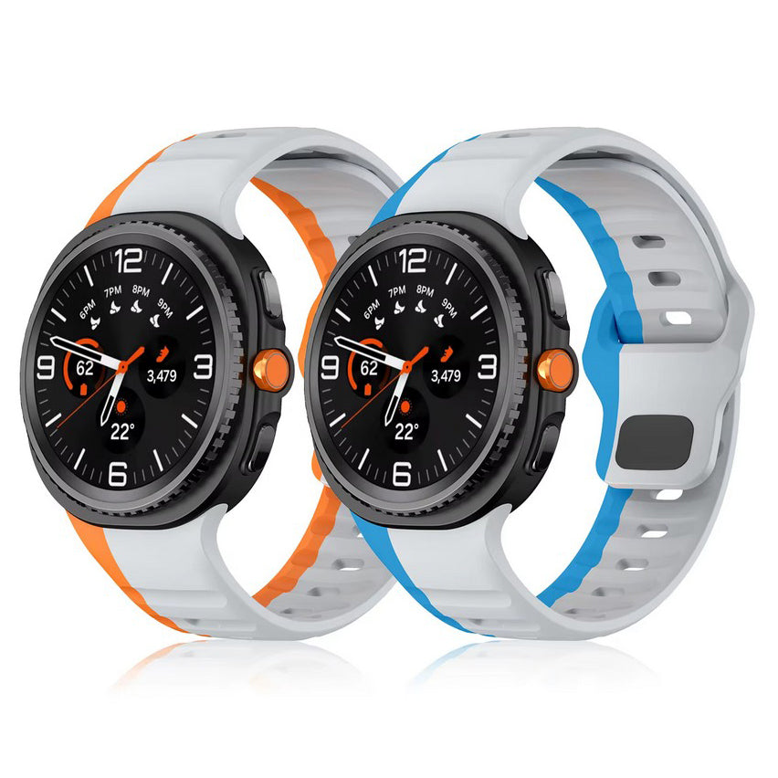 ribbed silicone wristband for samsung galaxy watch 8