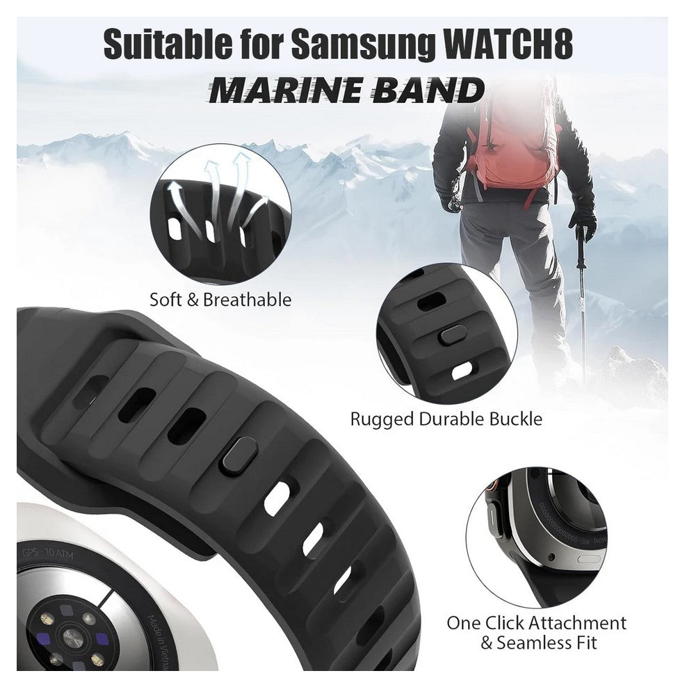 Samsung Galaxy Watch 9 40mm silicone replacement strap