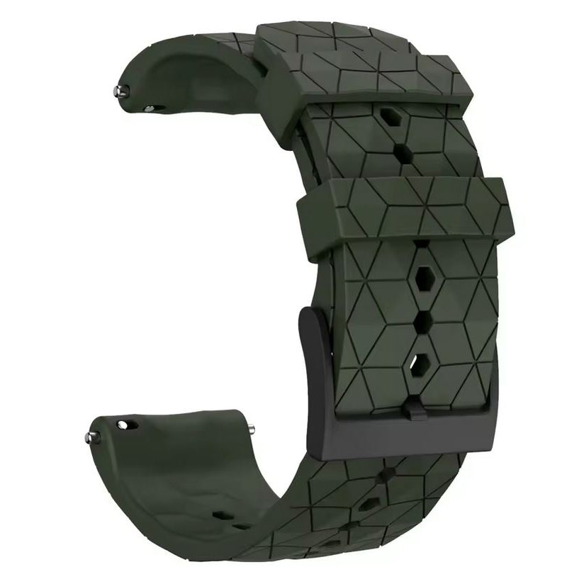 suunto d5 textured diamond strap in army green
