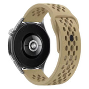 TicWatch E2 breathable silicone replacement strap in brown