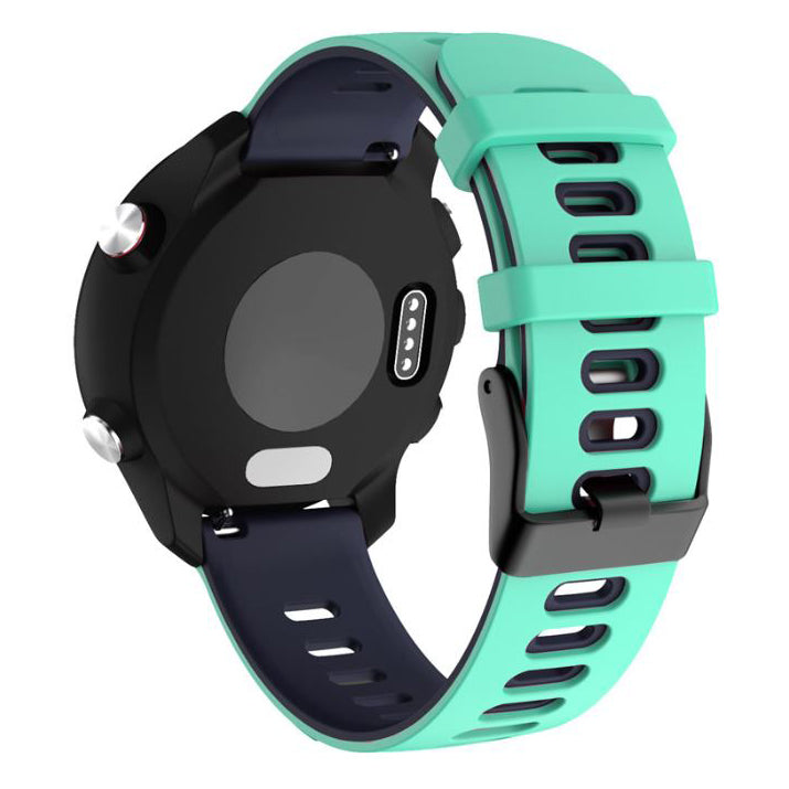 TicWatch Pro 4G two-tone silicone band in teal blue