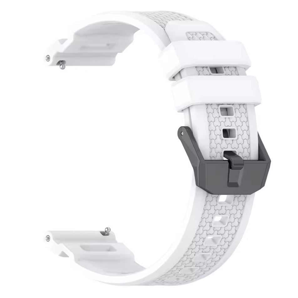 TicWatch Pro 5 silicone textured strap in white