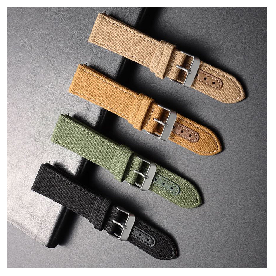 TicWatch Pro handmade sailcloth leather band