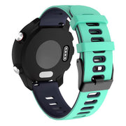 TicWatch Pro silicone two-tone replacement strap in teal blue