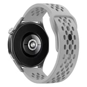 TicWatch Pro S breathable silicone replacement band in light grey