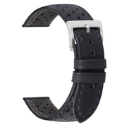 TicWatch S2 leather strap with buckle in black