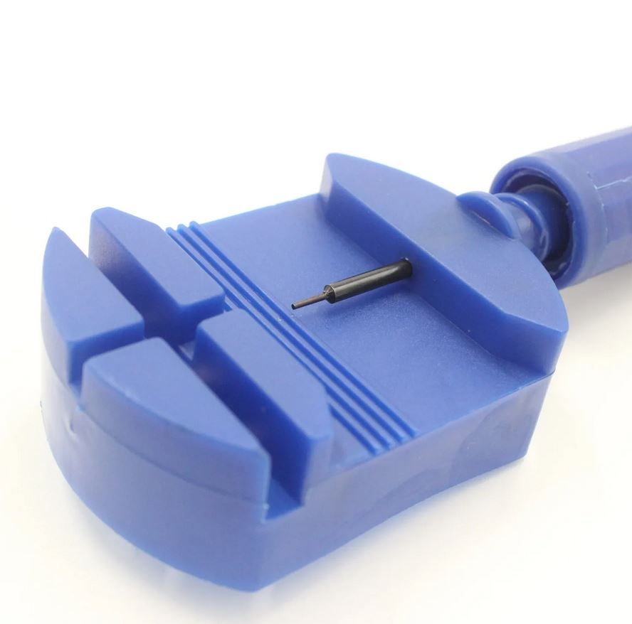 watch band link remover close up pin system