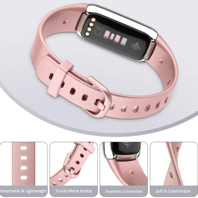 Smooth Leather Band for Fitbit Luxe