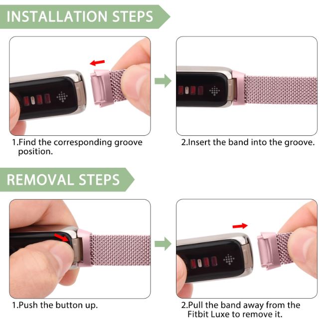 replacement straps for fitbit luxe