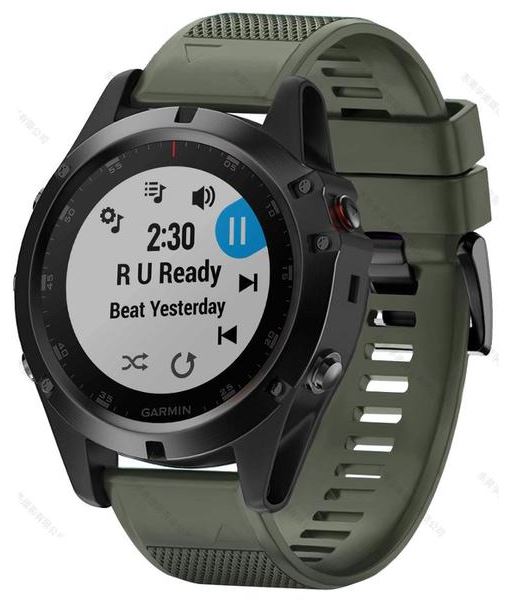 Garmin Fenix 5S Plus Strap Replacement 20mm Silicone 11 Colours