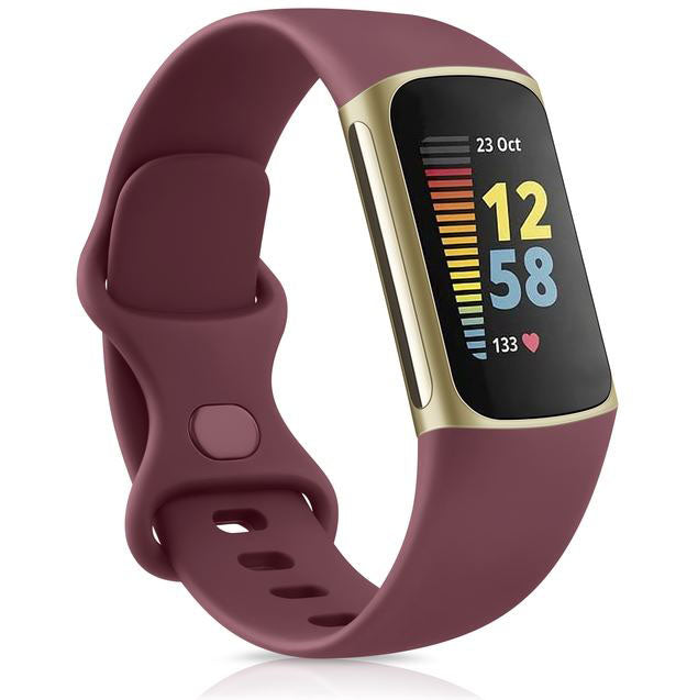 Fitbit Charge 5 strap wine red